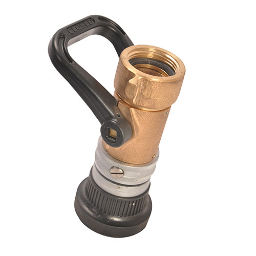Fire Hose Nozzle Brass Twist Jet And Spray 20mm 