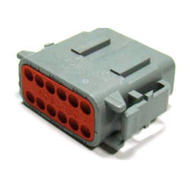 Plug, 12 Contact (DTM06-12SA) Size 20, Key "A" 