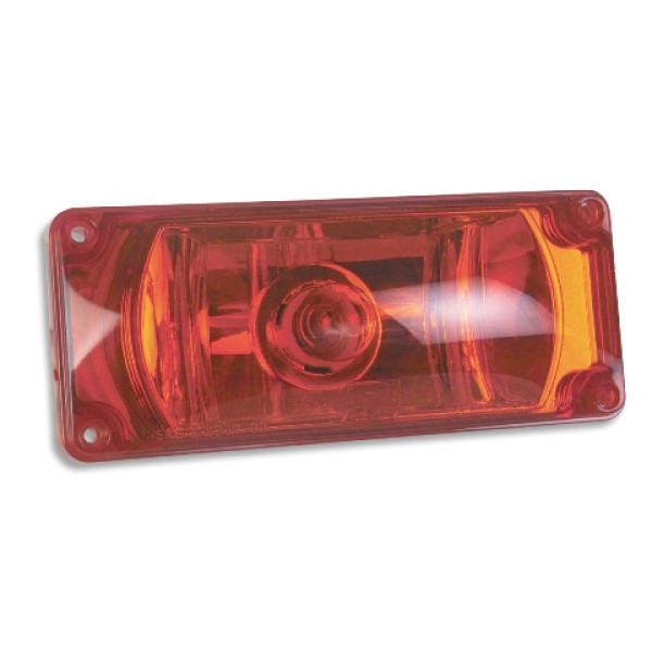 Emergency Vehicle Warning Lights, 3x7 Halogen #795X, Panel/Red
