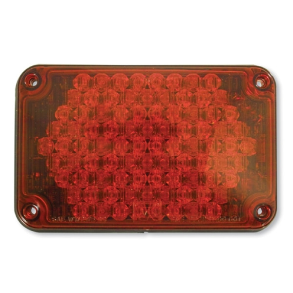 LED, 4x6 Warning, Panel, Red