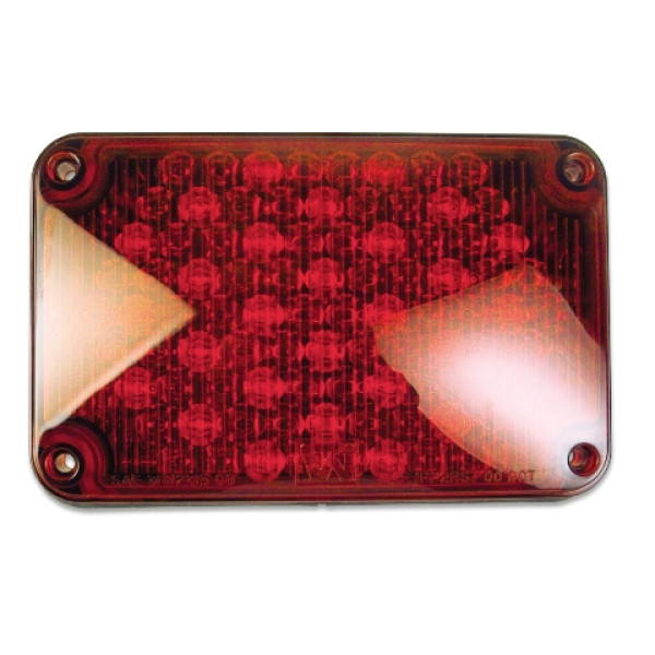 LED, 4x6 Stop & Tail, Panel, Red