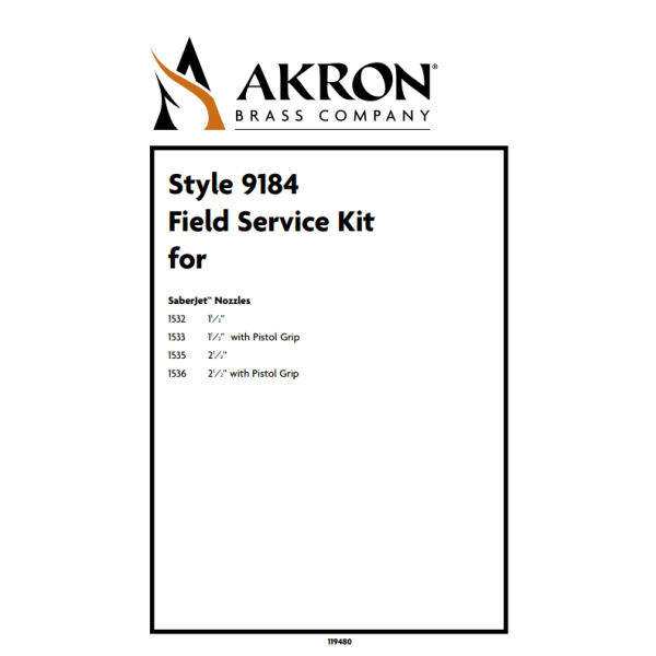 Field Service Kit for Style 1532, 1533, 1535, 1536