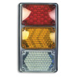 Tri: 4x6 Lamps: LED Stop&Tail, Amber Seq Turn, Backup w/Packard-Lh
